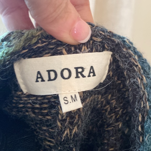 Ladies Multicolor- Sweater Jacket- S/M - Picture 5 of 6